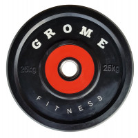 Диск обрезиненный Grome Fitness WP-080 25кг