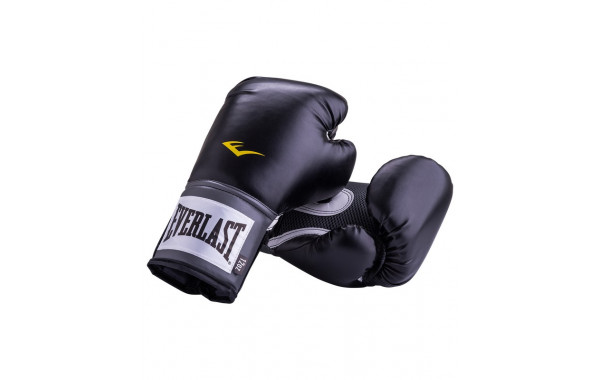 Перчатки тренировочные Everlast Pro Style Anti-MB 2314U, 16oz, к/з, черный 600_380