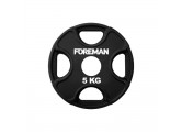 Диск олимпийский обрезиненный Foreman PRR, 5 кг PRR-5KG Черный