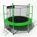 Батут i-Jump Classic 12FT 366 см с нижней сетью и лестницей зеленый 75_75