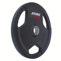 Диск обрезиненный 20кг Johns 91010 -20В черный