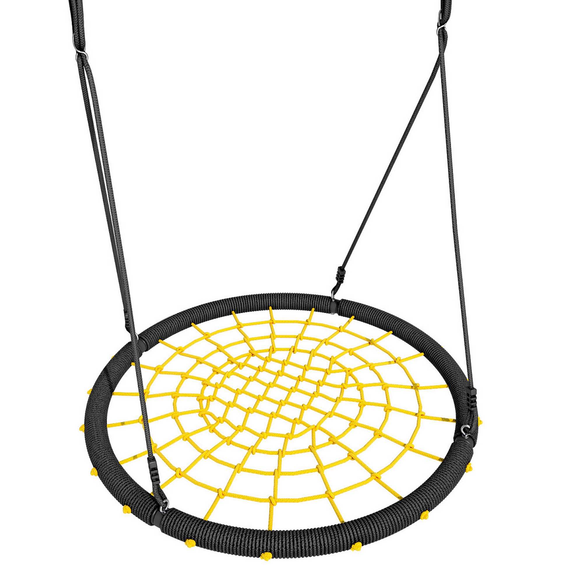 Качели Romana ГНЕЗДО плетёные d80см 1.Д-26.26 черный\желтый 2000_2000