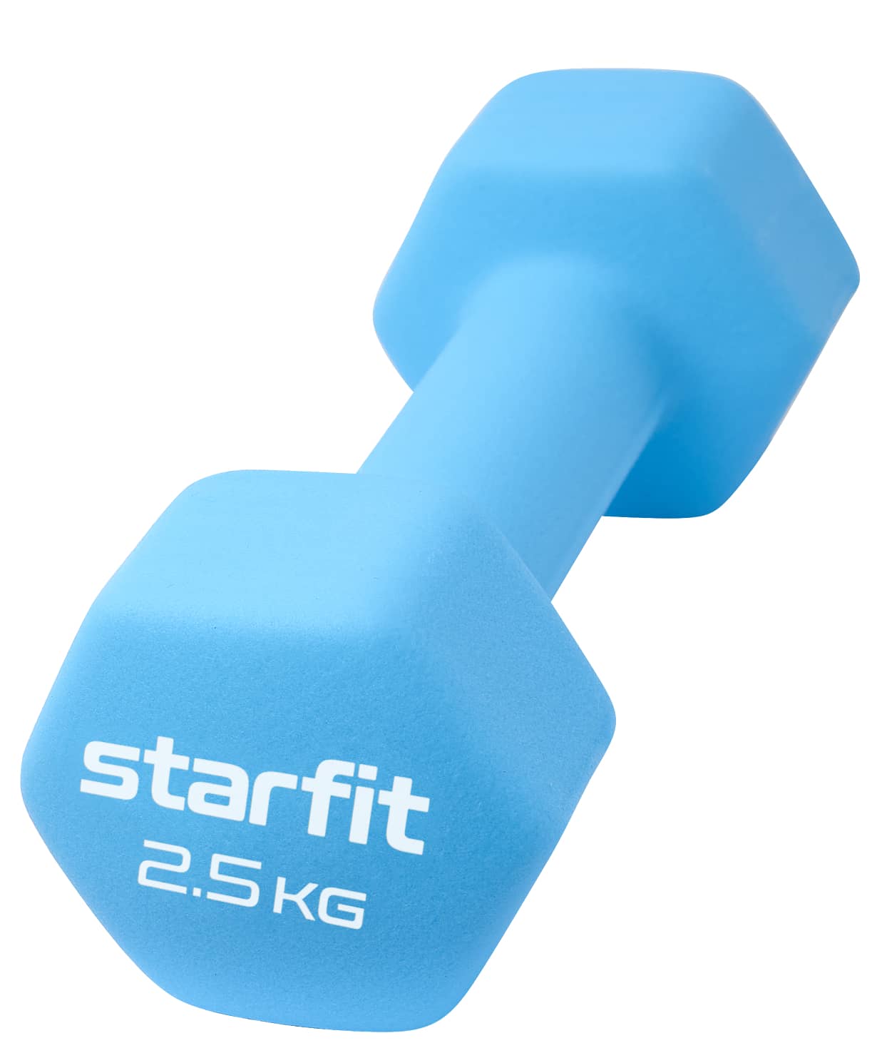 Гантель неопреновая Star Fit DB-201 2,5 кг, синий пастель 1230_1476