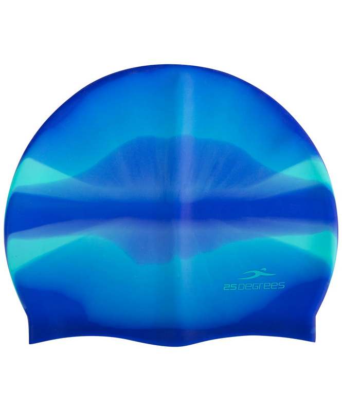 Шапочка для плавания 25DEGREES Helion Navy/green, силикон 665_800