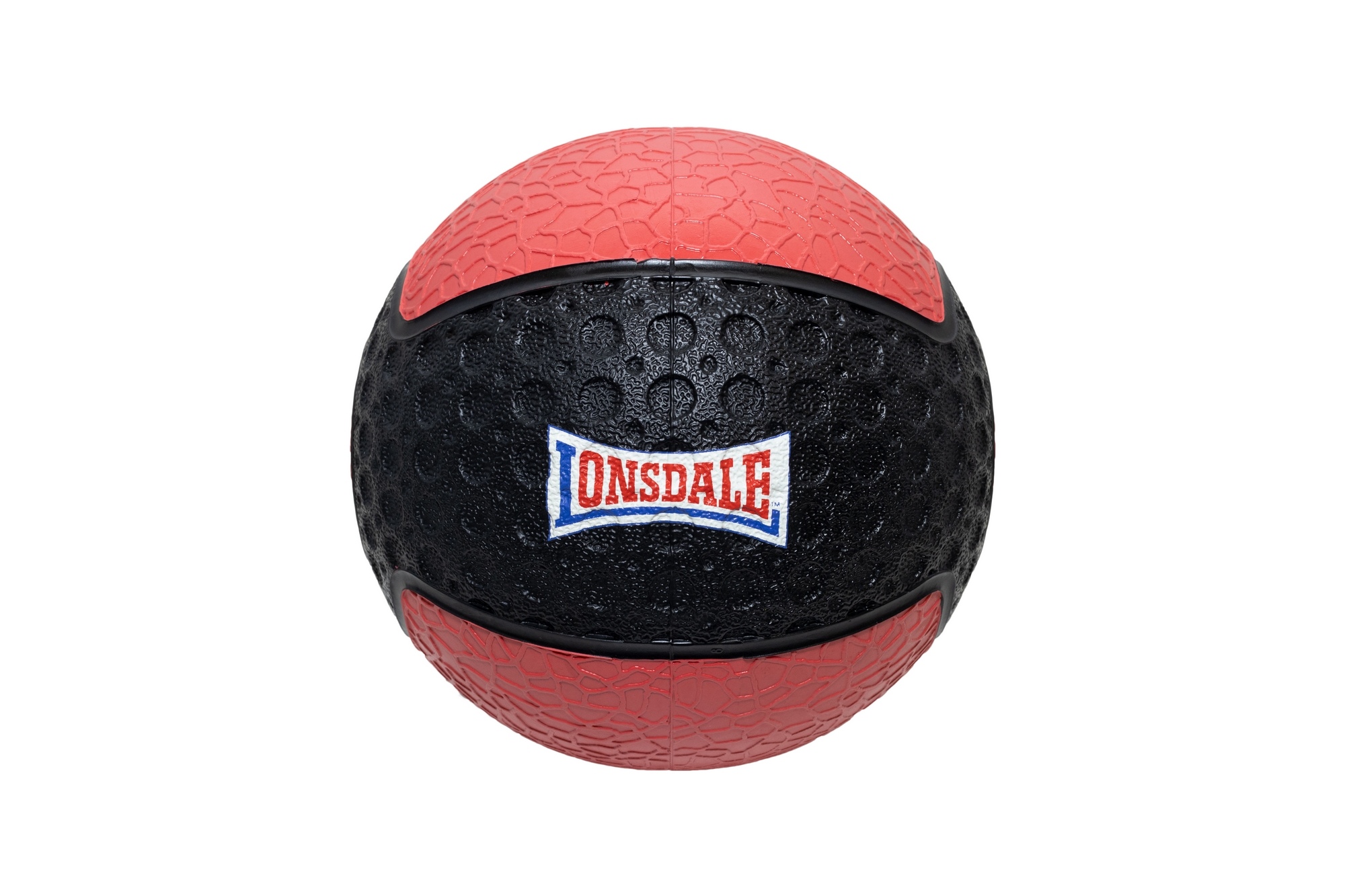 Медицинбол 2кг Lonsdale 160084-2 черный\красый 2000_1333