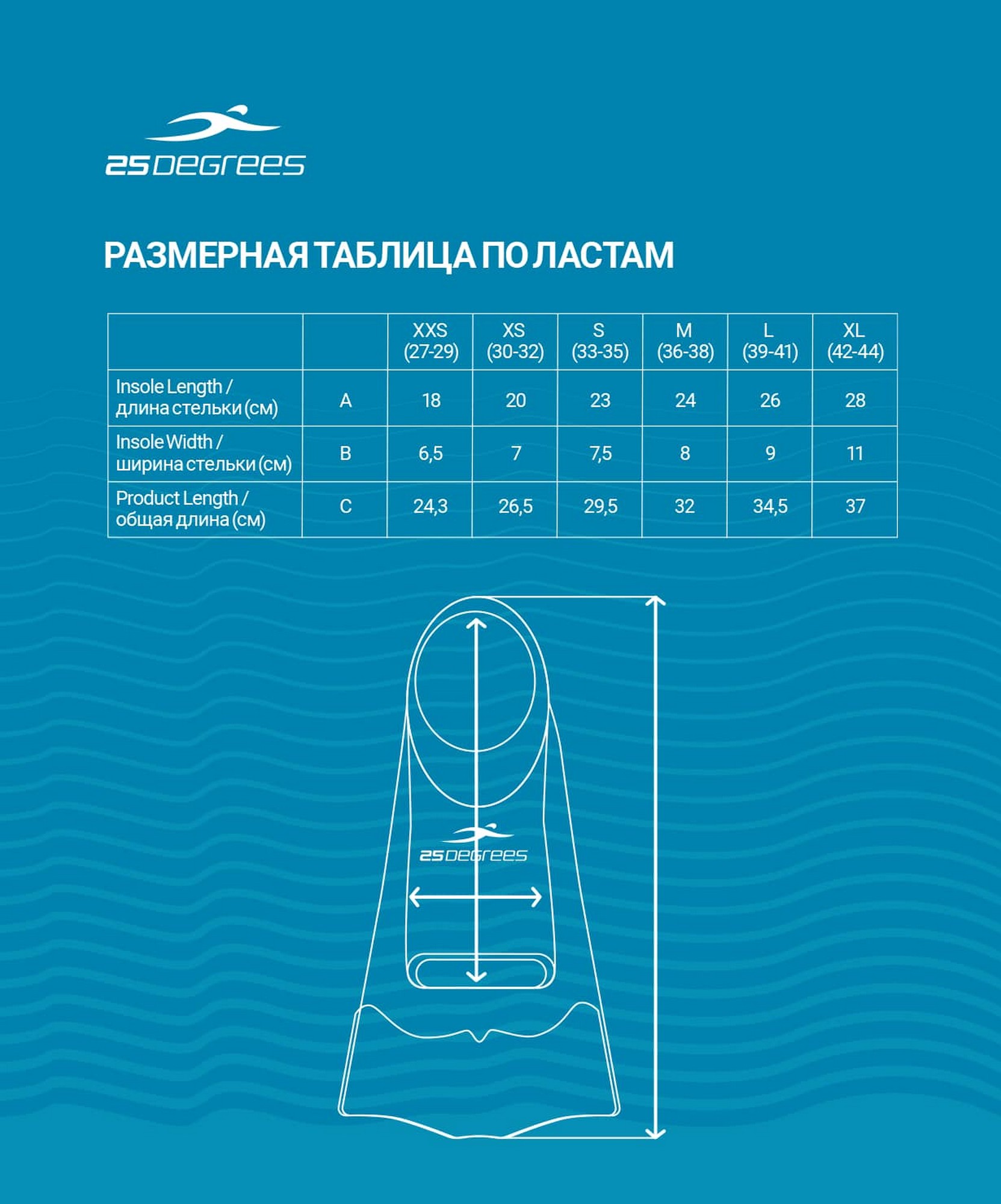 Ласты тренировочные 25Degrees Pooljet Black\Grey 1663_2000