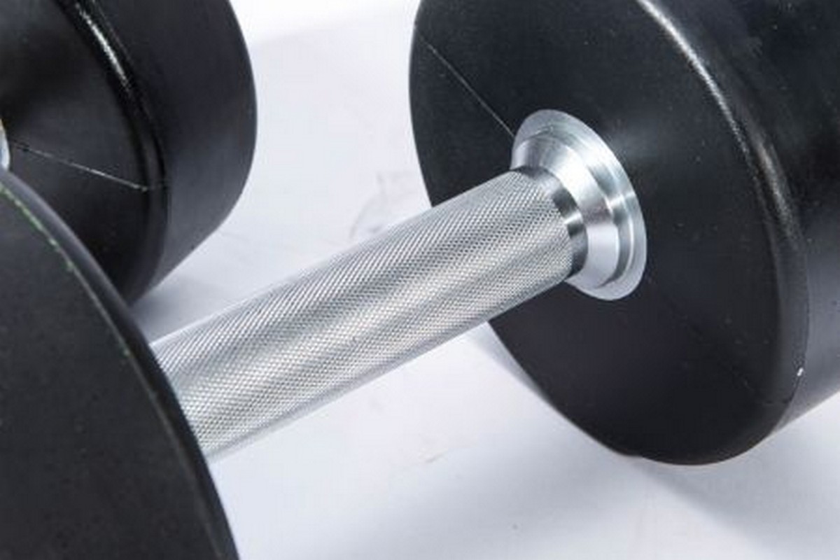 Гантели в уретане 42 кг Live Pro Premium Urethane Dumbbells LP8000-42 1200_800